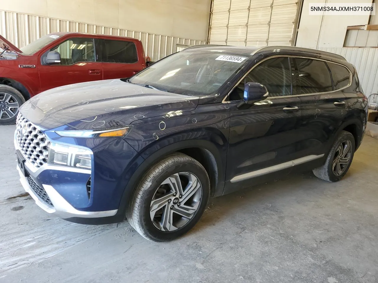 2021 Hyundai Santa Fe Sel VIN: 5NMS34AJXMH371008 Lot: 71136594