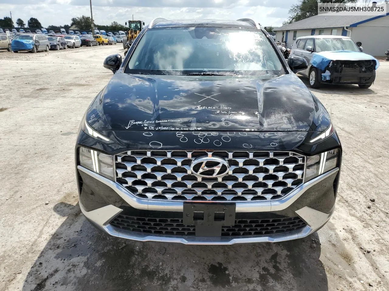 2021 Hyundai Santa Fe Sel VIN: 5NMS2DAJ5MH308725 Lot: 71474074