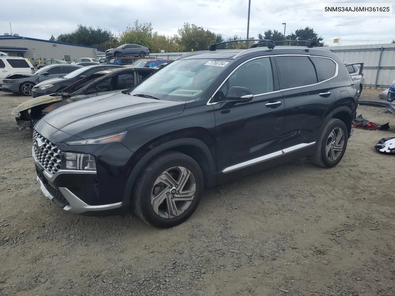 2021 Hyundai Santa Fe Sel VIN: 5NMS34AJ6MH361625 Lot: 71766704