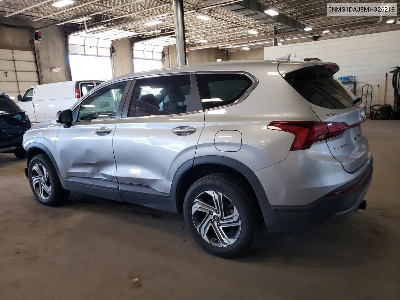 2021 Hyundai Santa Fe Se VIN: 5NMS1DAJ8MH326218 Lot: 72078934