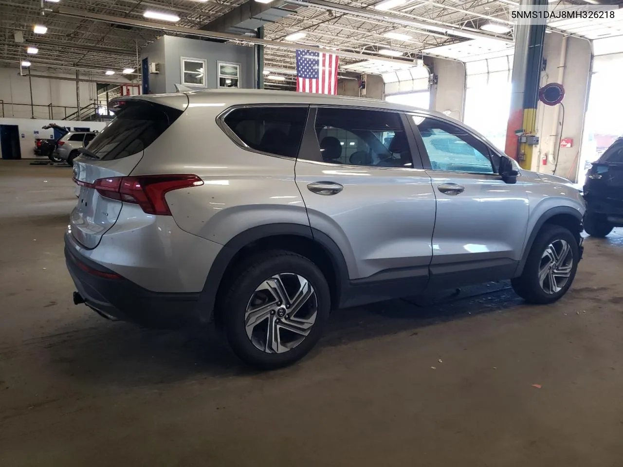 2021 Hyundai Santa Fe Se VIN: 5NMS1DAJ8MH326218 Lot: 72078934