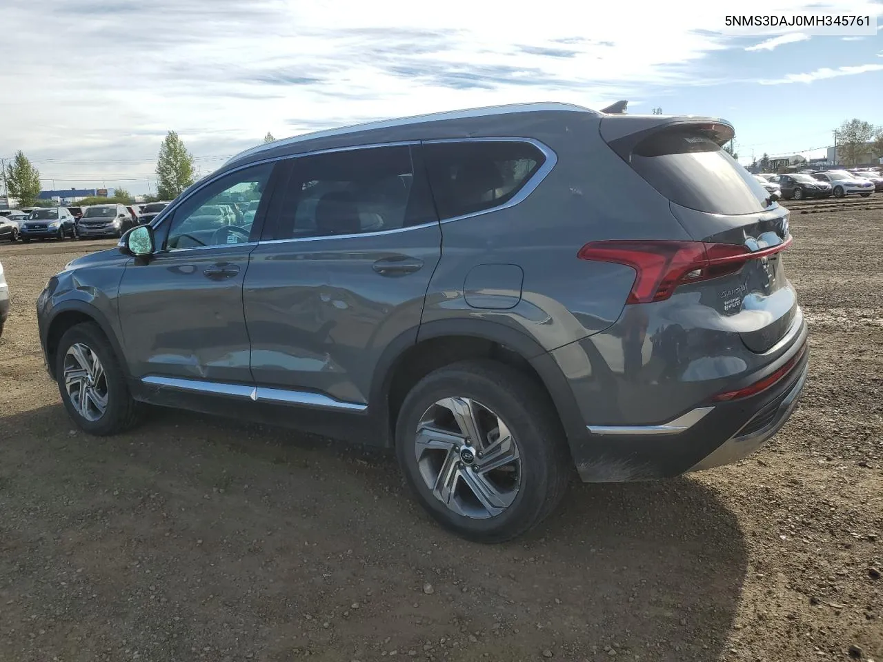 2021 Hyundai Santa Fe Sel VIN: 5NMS3DAJ0MH345761 Lot: 72432854