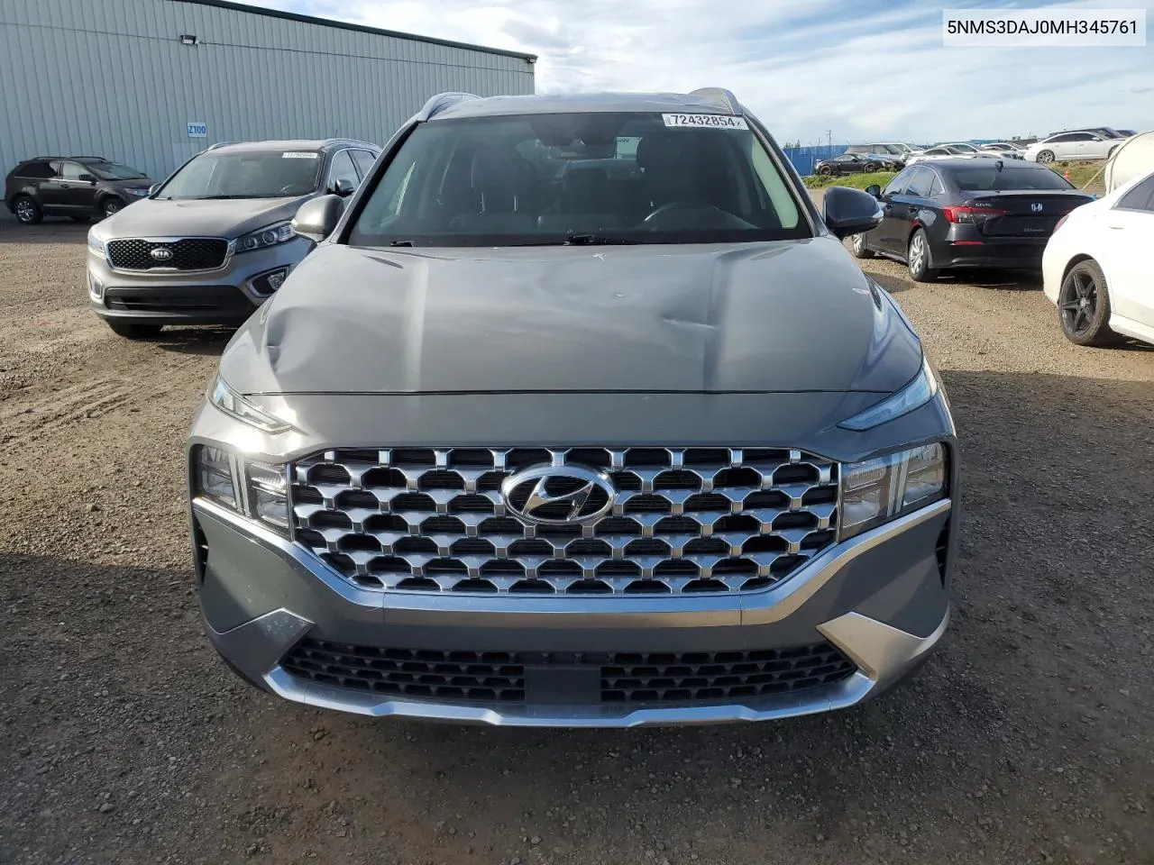 5NMS3DAJ0MH345761 2021 Hyundai Santa Fe Sel