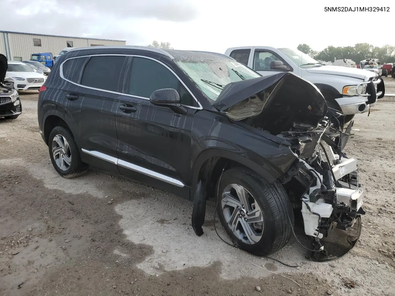 2021 Hyundai Santa Fe Sel VIN: 5NMS2DAJ1MH329412 Lot: 72639024