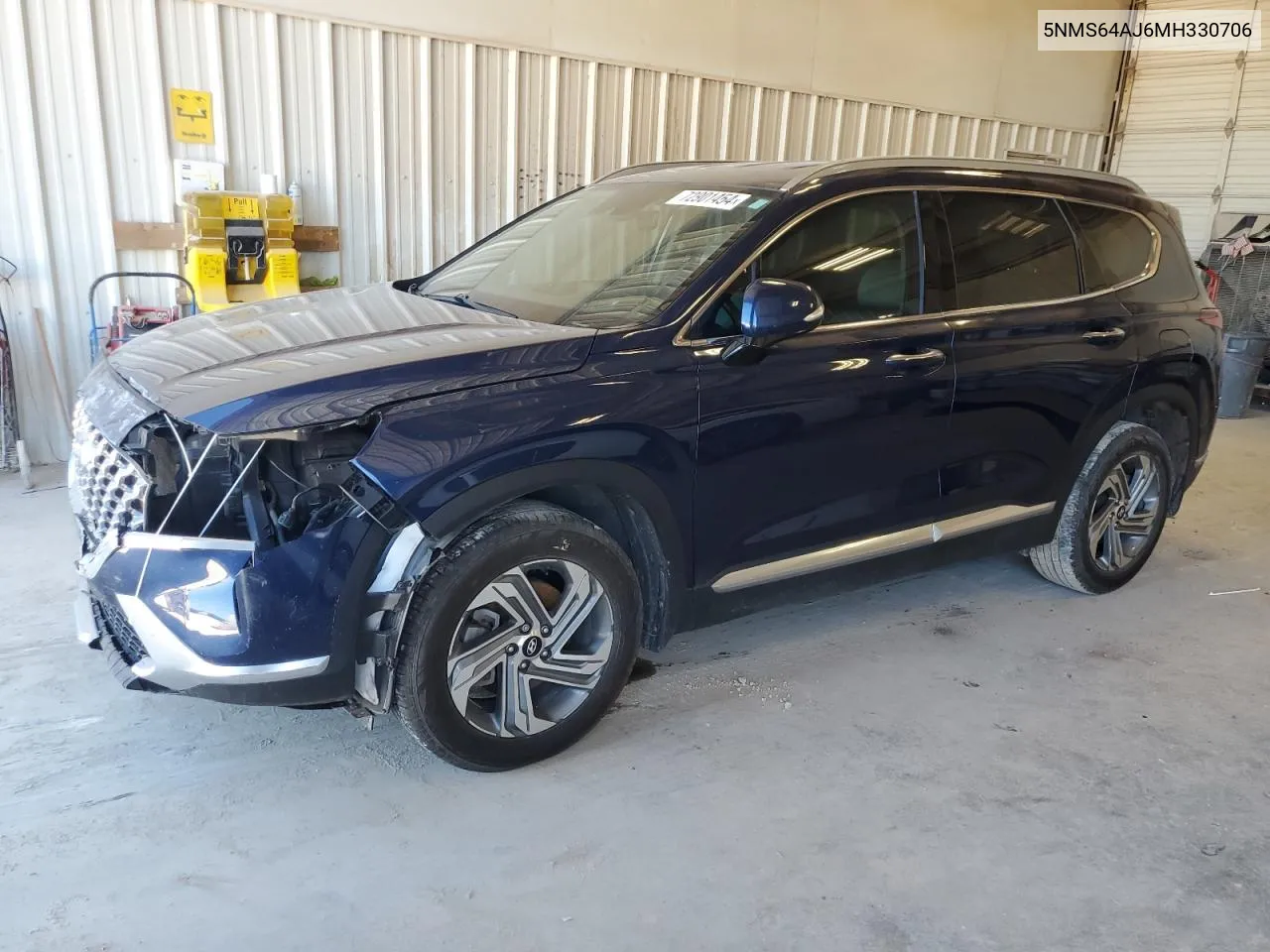 5NMS64AJ6MH330706 2021 Hyundai Santa Fe Sel