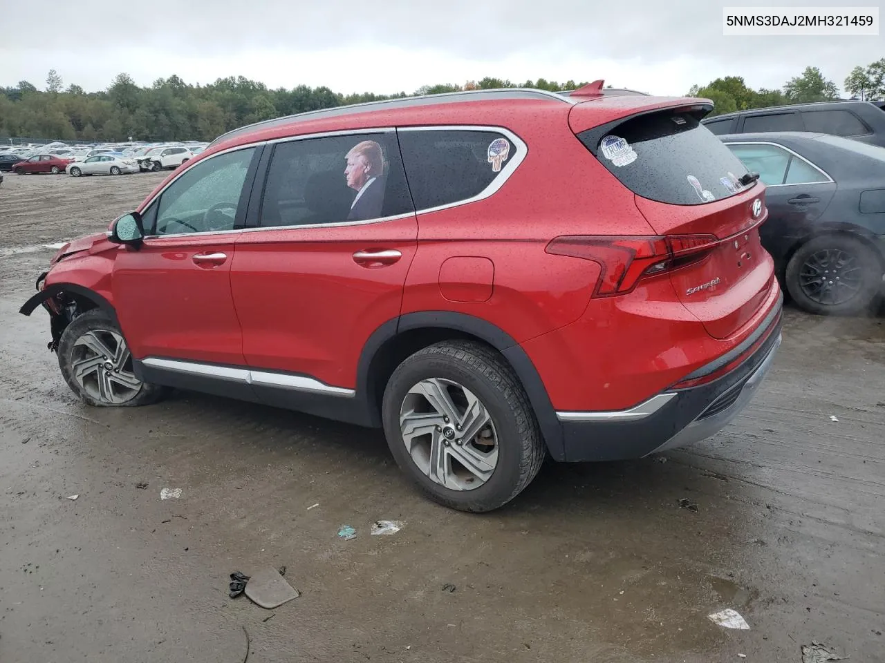 5NMS3DAJ2MH321459 2021 Hyundai Santa Fe Sel