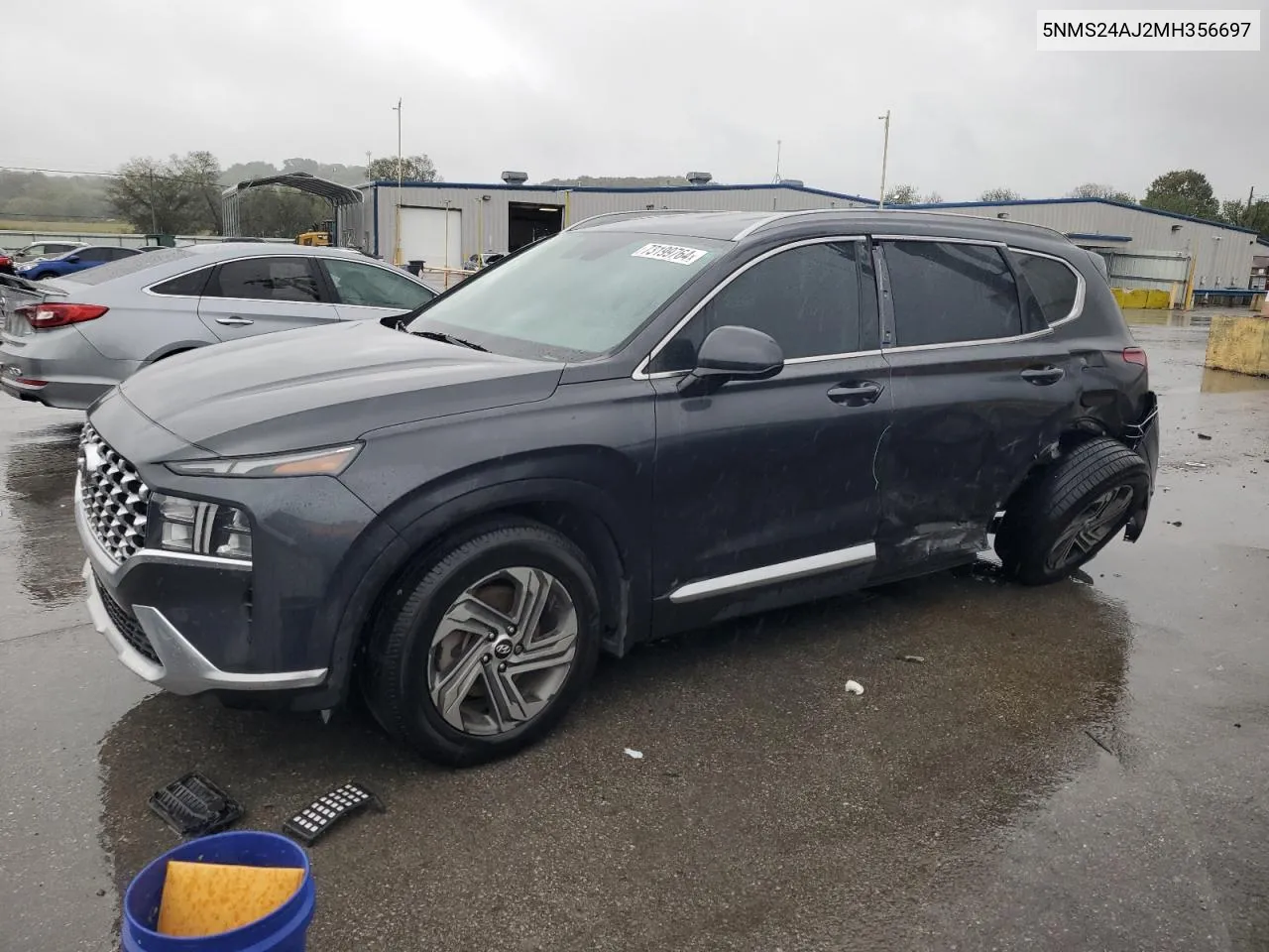 5NMS24AJ2MH356697 2021 Hyundai Santa Fe Sel