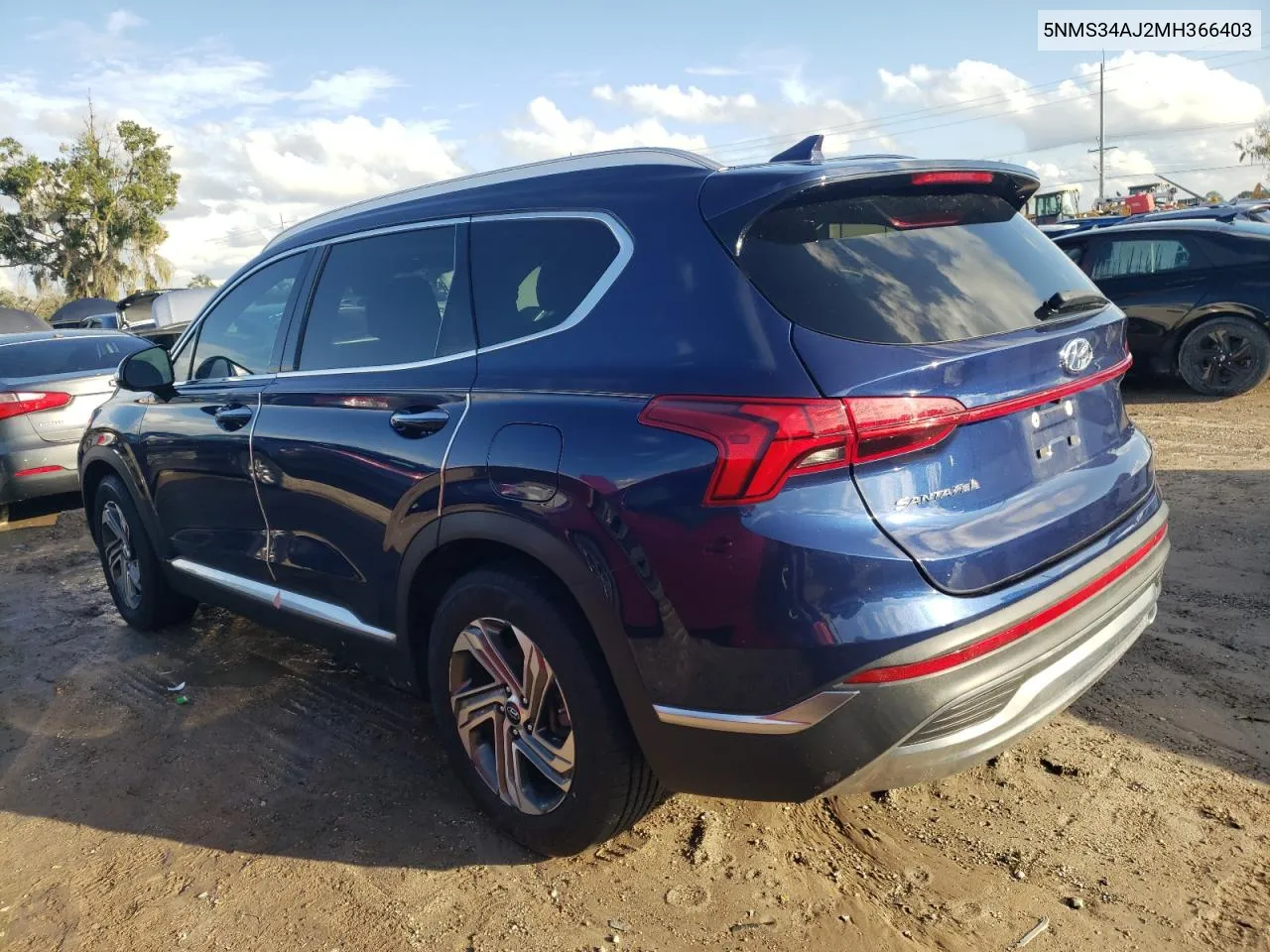 5NMS34AJ2MH366403 2021 Hyundai Santa Fe Sel