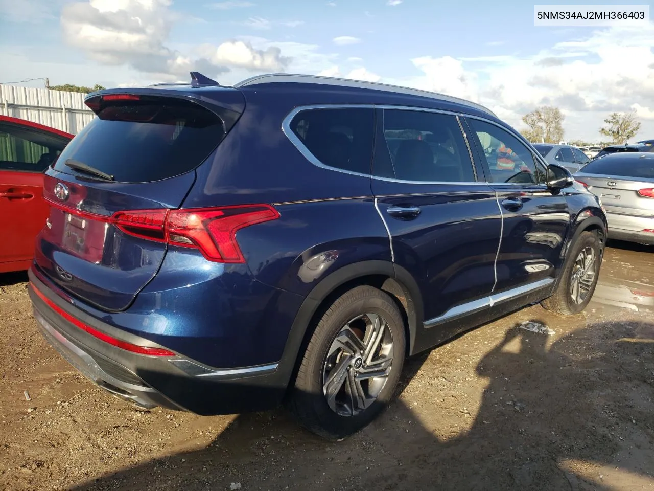 2021 Hyundai Santa Fe Sel VIN: 5NMS34AJ2MH366403 Lot: 73776594