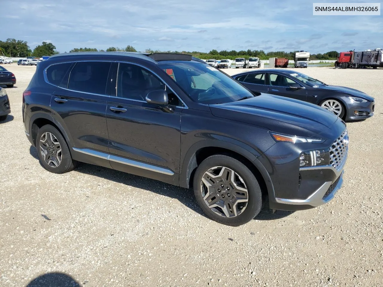 2021 Hyundai Santa Fe Limited VIN: 5NMS44AL8MH326065 Lot: 73831734