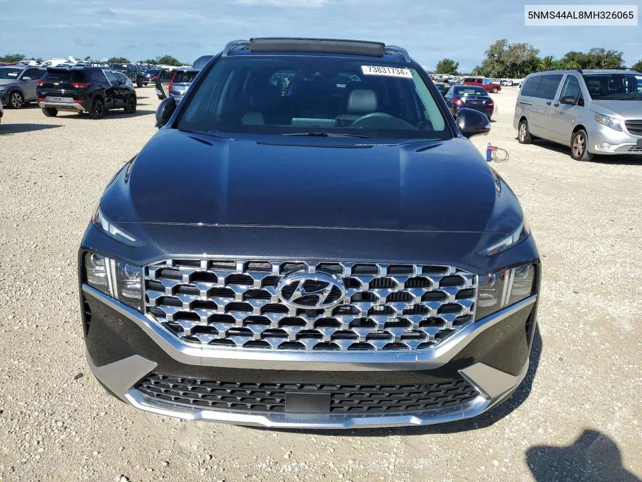 2021 Hyundai Santa Fe Limited VIN: 5NMS44AL8MH326065 Lot: 73831734