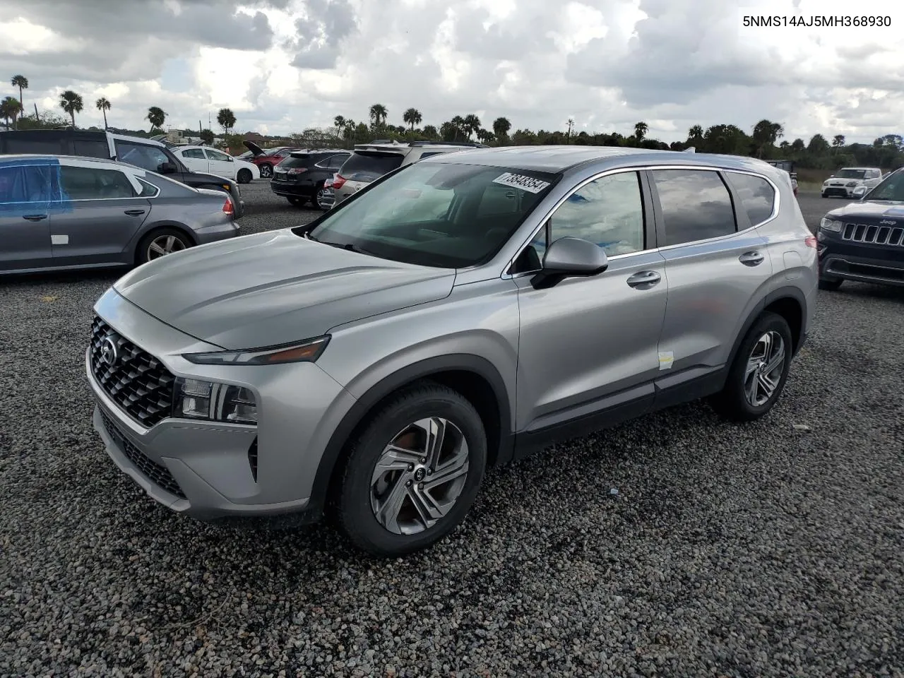 2021 Hyundai Santa Fe Se VIN: 5NMS14AJ5MH368930 Lot: 73848354