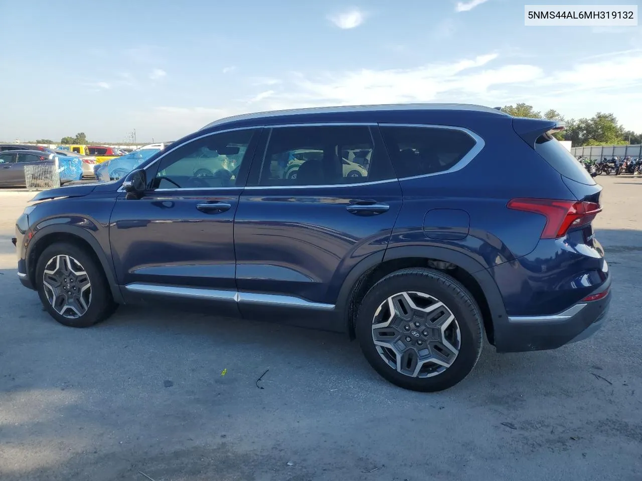 2021 Hyundai Santa Fe Limited VIN: 5NMS44AL6MH319132 Lot: 73947644