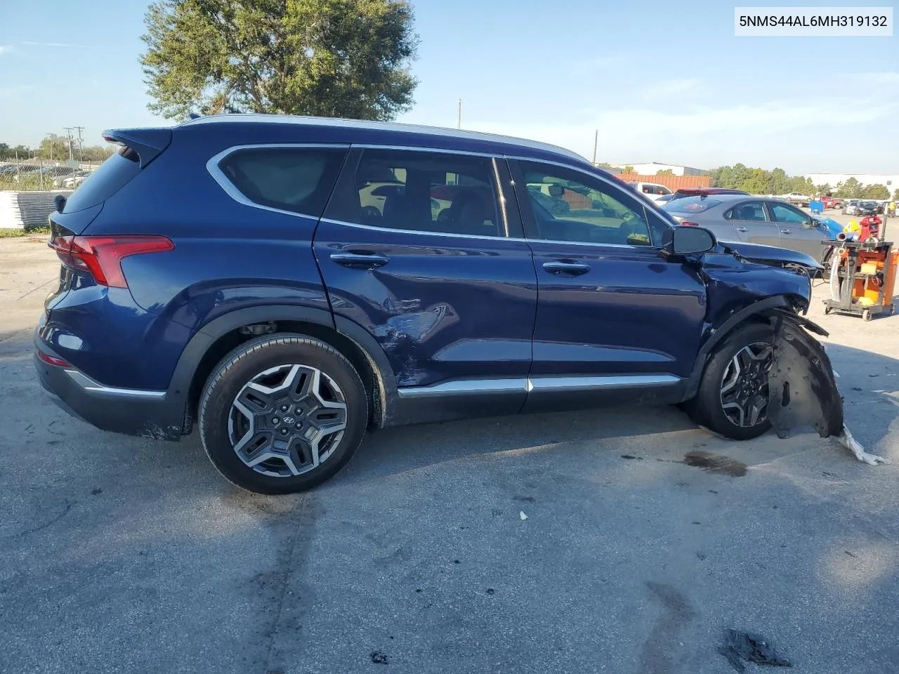 2021 Hyundai Santa Fe Limited VIN: 5NMS44AL6MH319132 Lot: 73947644