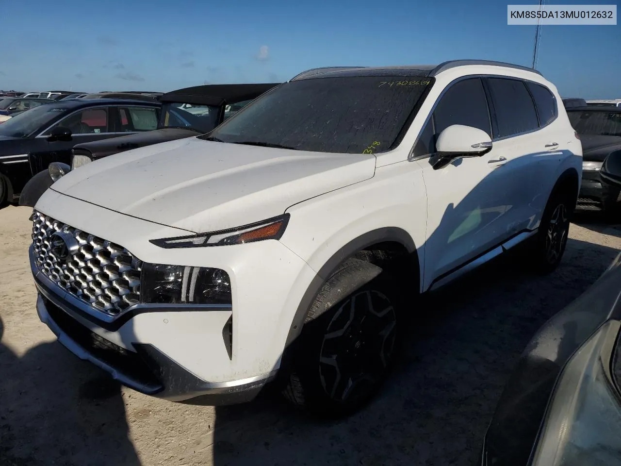 2021 Hyundai Santa Fe Limited VIN: KM8S5DA13MU012632 Lot: 74308684