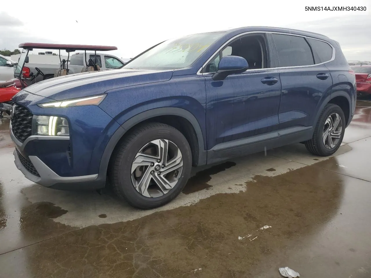 2021 Hyundai Santa Fe Se VIN: 5NMS14AJXMH340430 Lot: 74538954