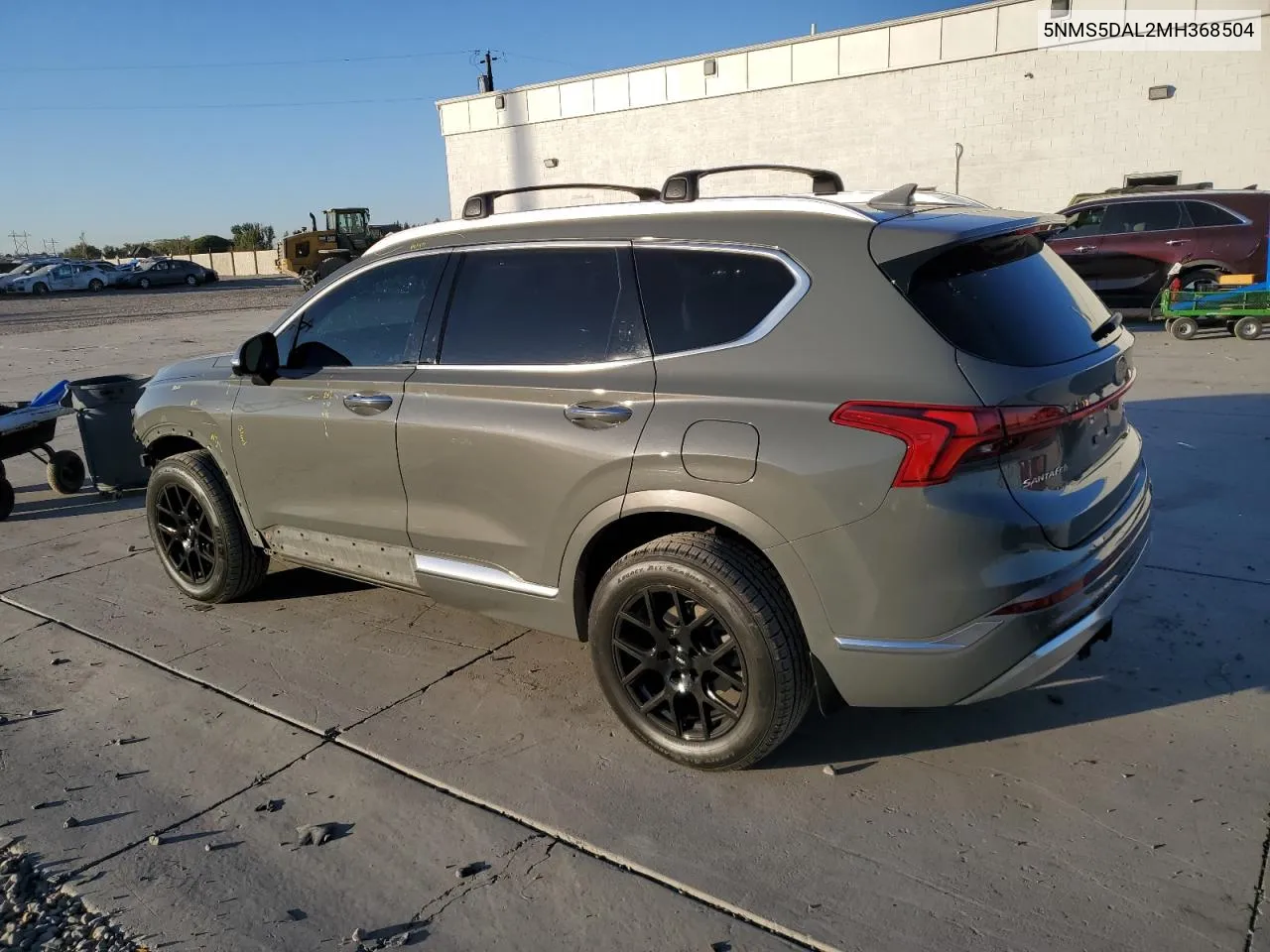 2021 Hyundai Santa Fe Calligraphy VIN: 5NMS5DAL2MH368504 Lot: 74727594