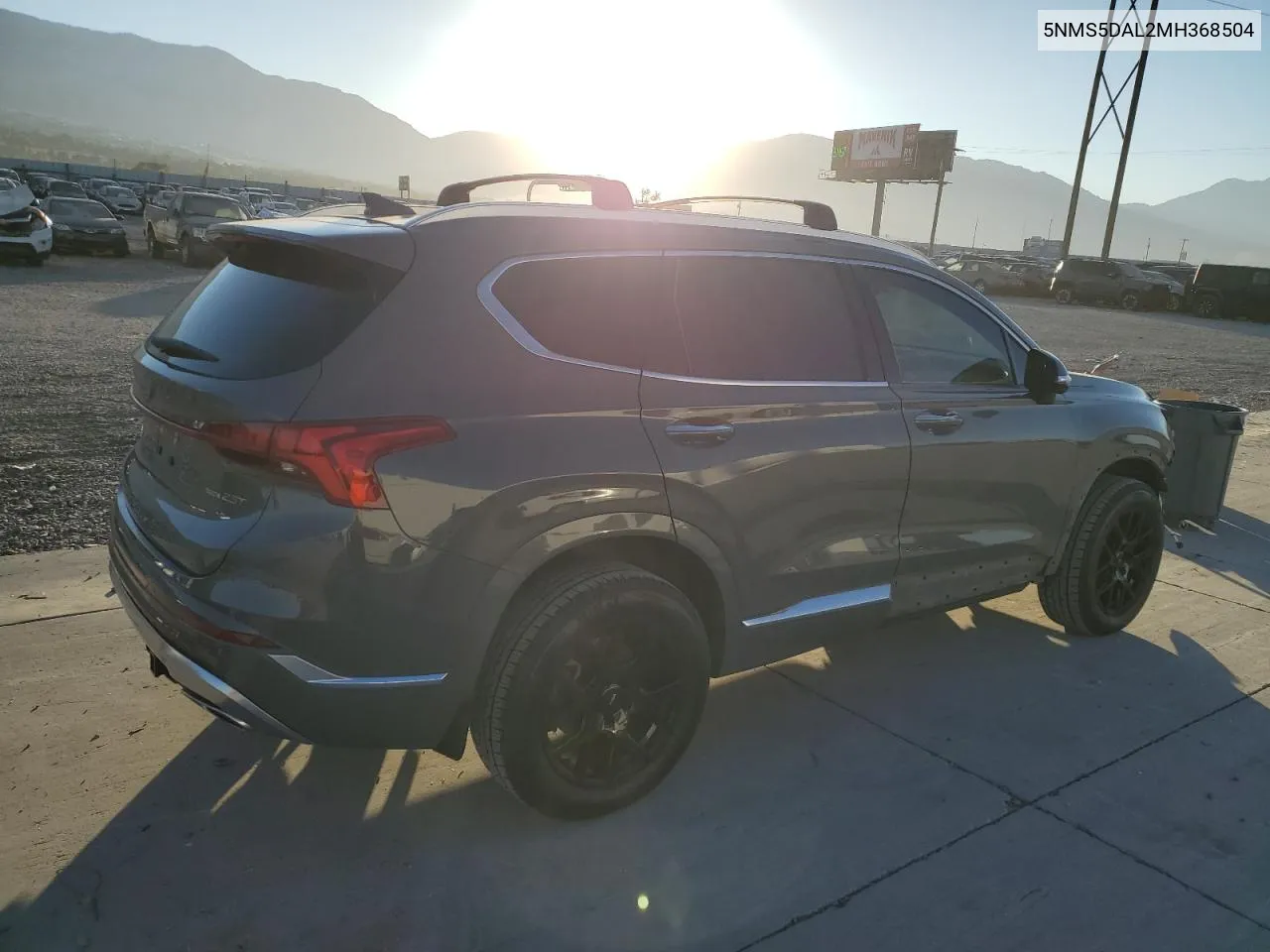 2021 Hyundai Santa Fe Calligraphy VIN: 5NMS5DAL2MH368504 Lot: 74727594