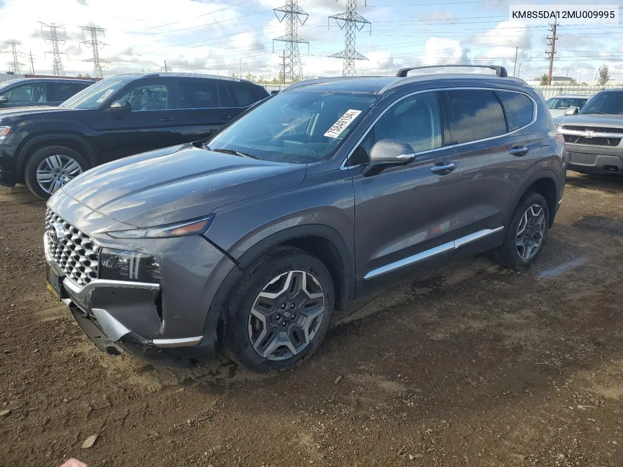 2021 Hyundai Santa Fe Limited VIN: KM8S5DA12MU009995 Lot: 75849194