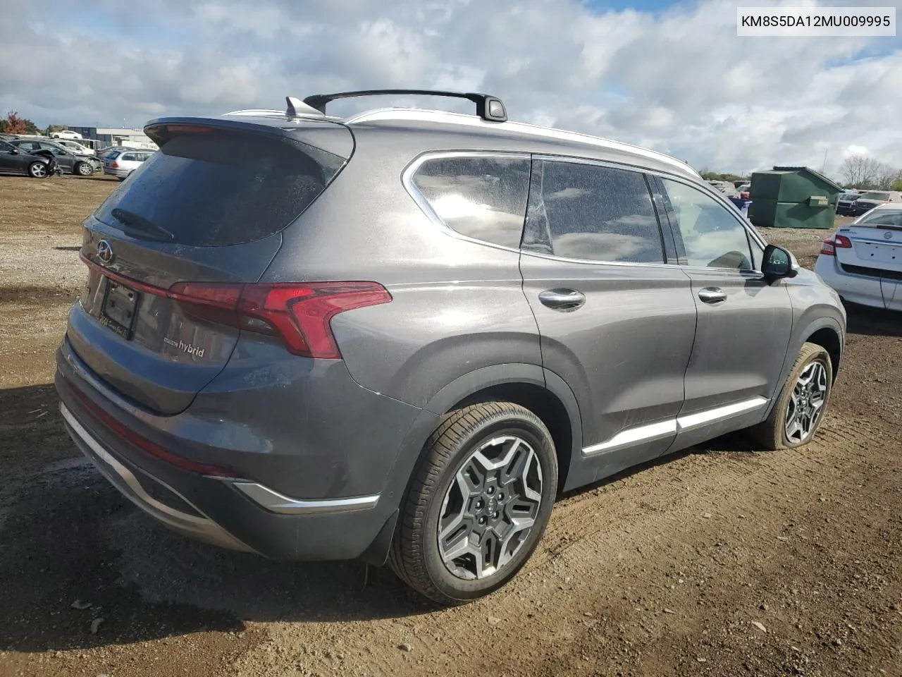 2021 Hyundai Santa Fe Limited VIN: KM8S5DA12MU009995 Lot: 75849194