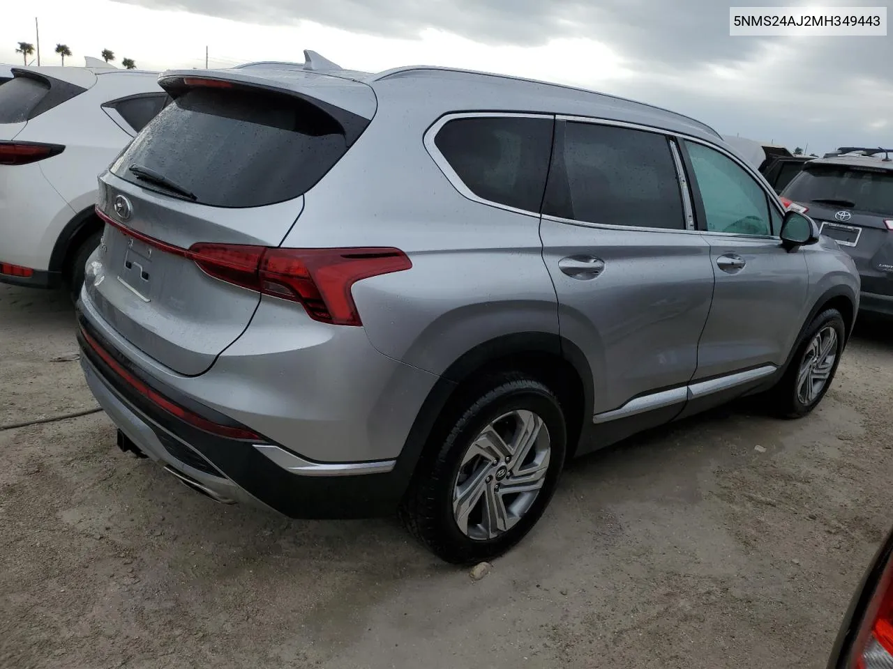 2021 Hyundai Santa Fe Sel VIN: 5NMS24AJ2MH349443 Lot: 75909984