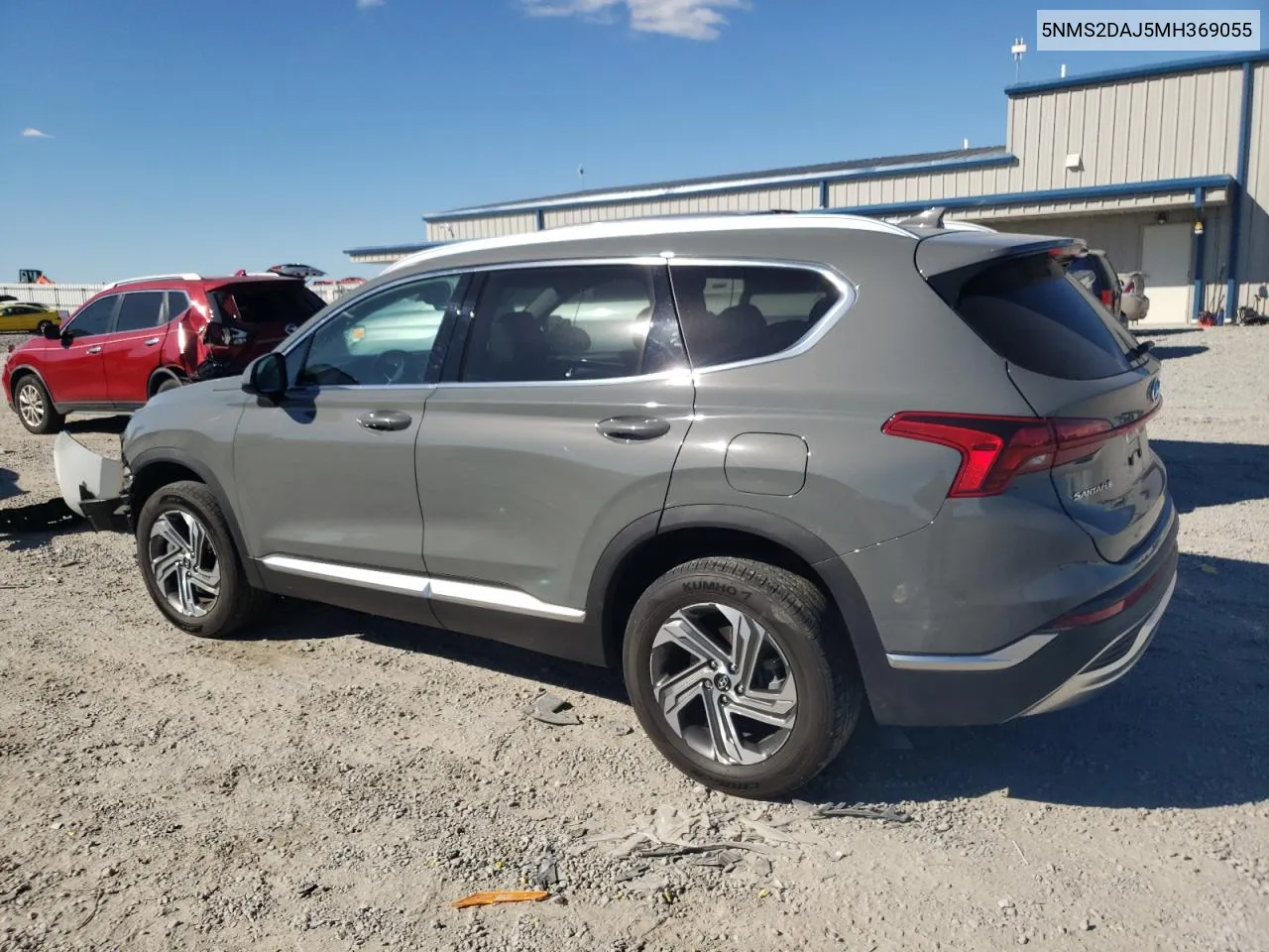 2021 Hyundai Santa Fe Sel VIN: 5NMS2DAJ5MH369055 Lot: 75956244