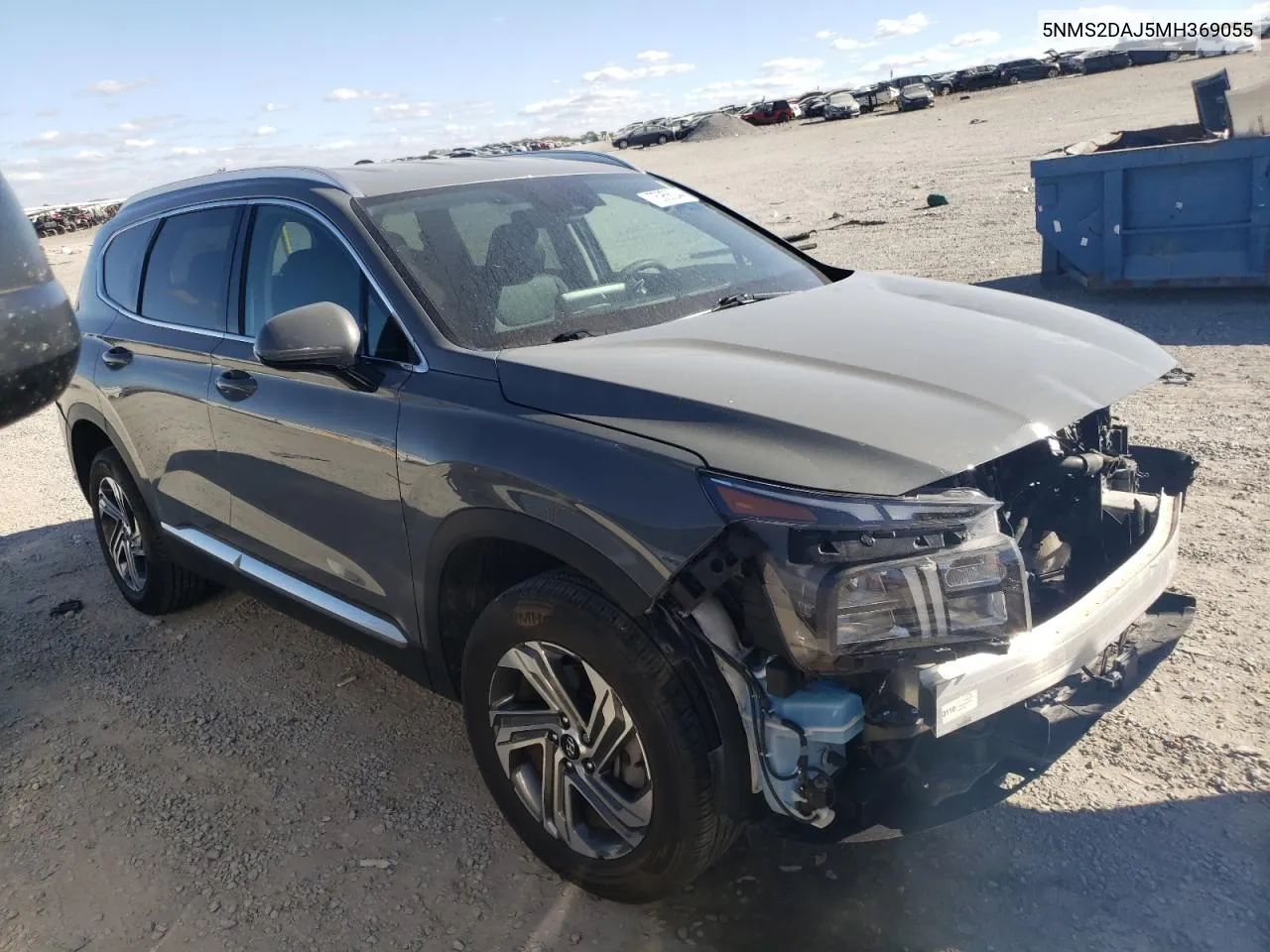 2021 Hyundai Santa Fe Sel VIN: 5NMS2DAJ5MH369055 Lot: 75956244