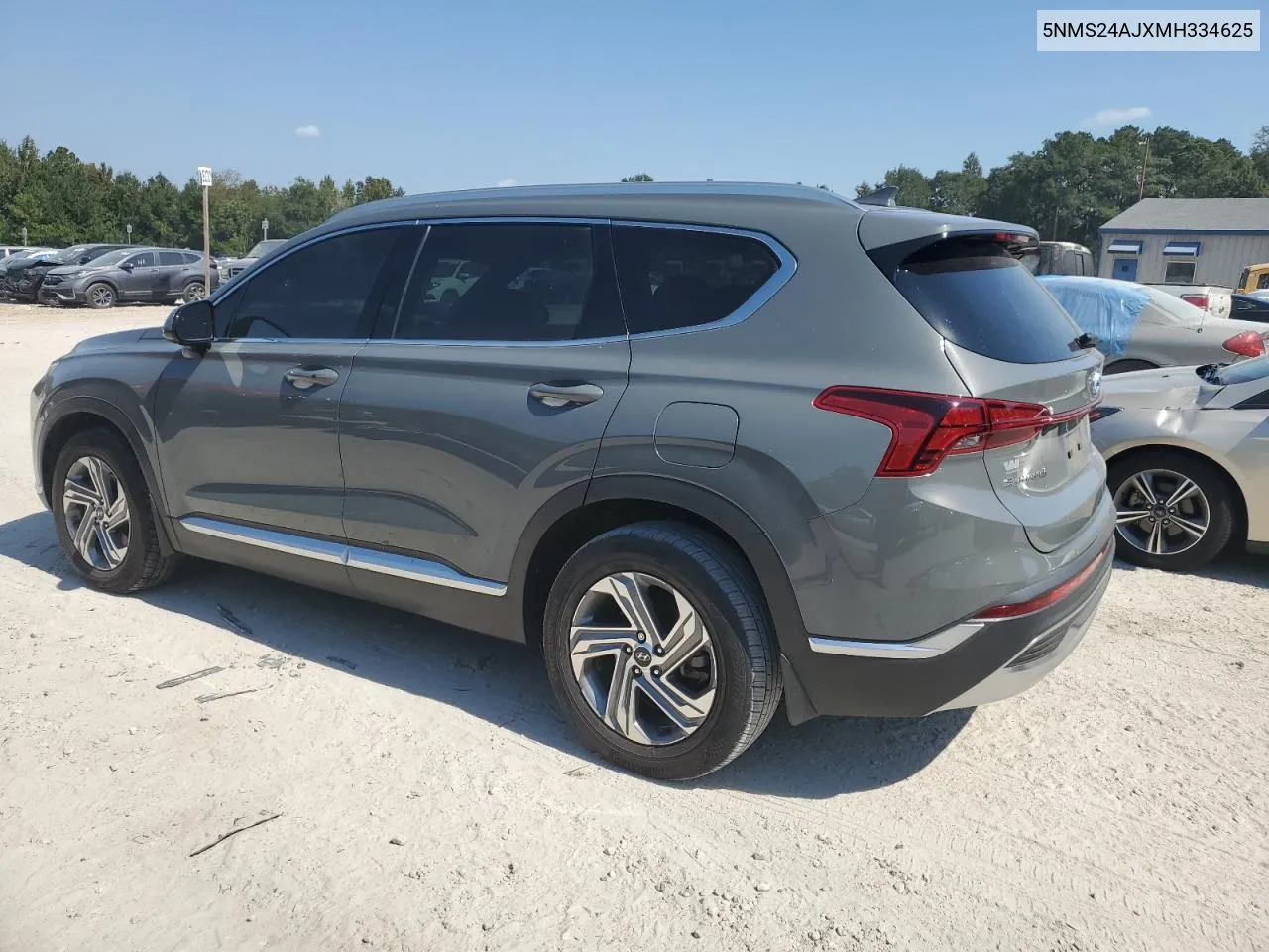 5NMS24AJXMH334625 2021 Hyundai Santa Fe Sel