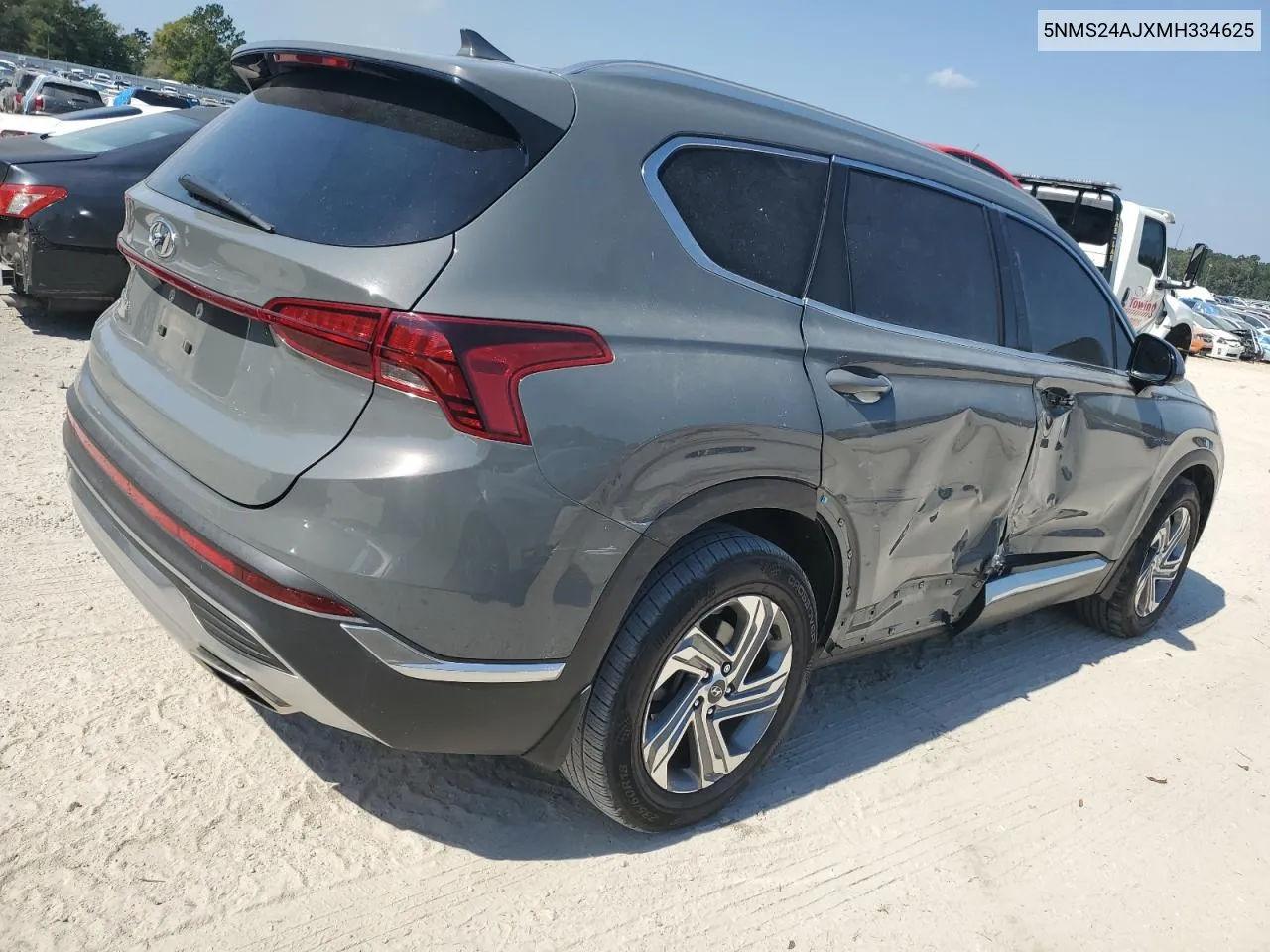 5NMS24AJXMH334625 2021 Hyundai Santa Fe Sel