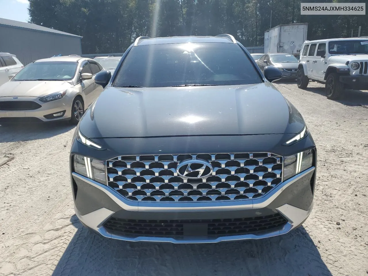 2021 Hyundai Santa Fe Sel VIN: 5NMS24AJXMH334625 Lot: 76051584