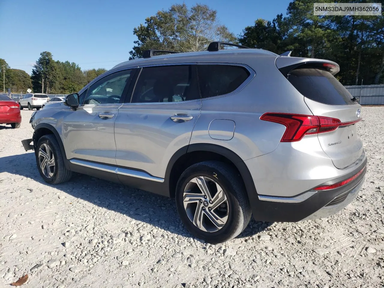 2021 Hyundai Santa Fe Sel VIN: 5NMS3DAJ9MH362056 Lot: 76122494