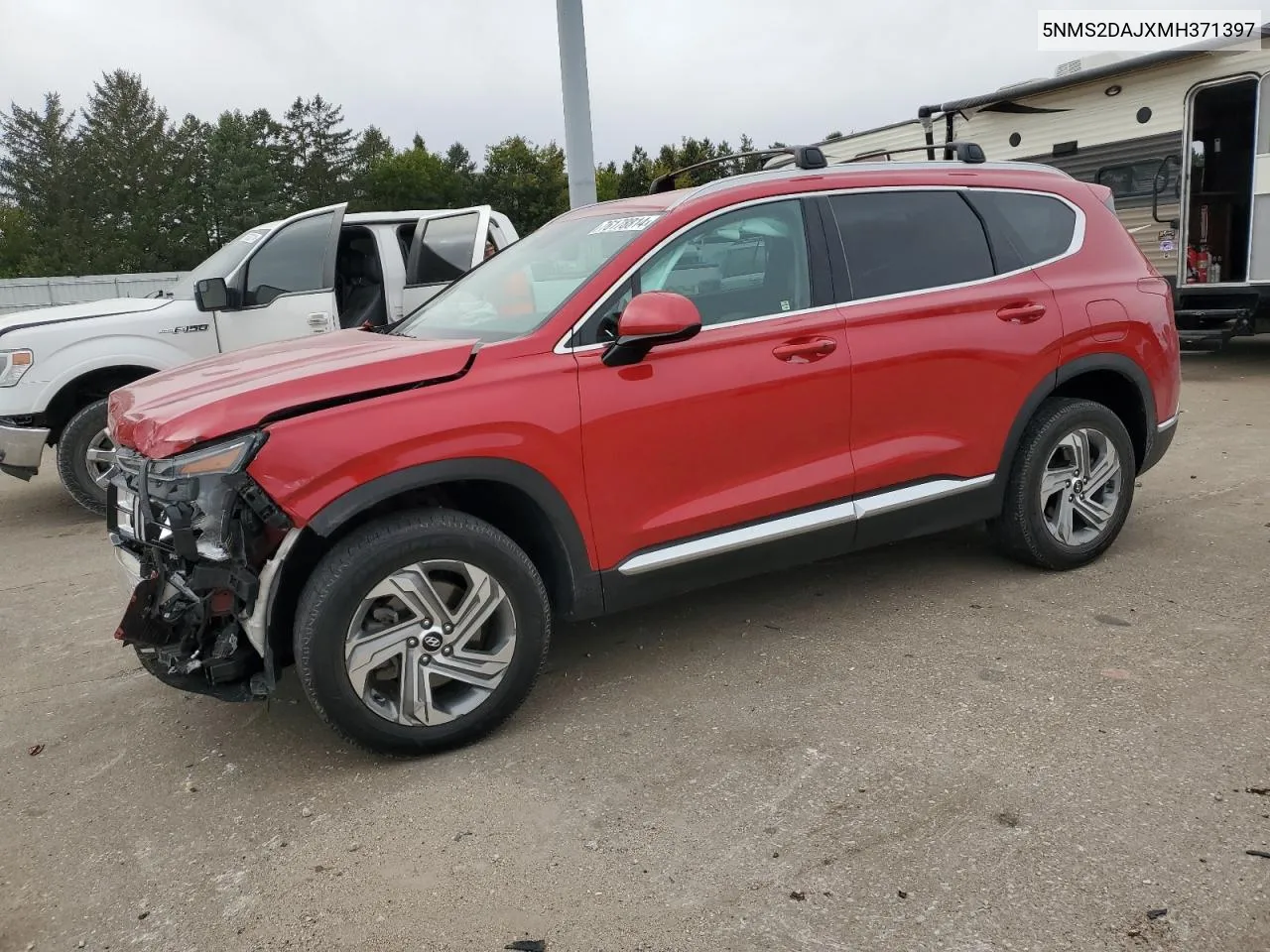 5NMS2DAJXMH371397 2021 Hyundai Santa Fe Sel