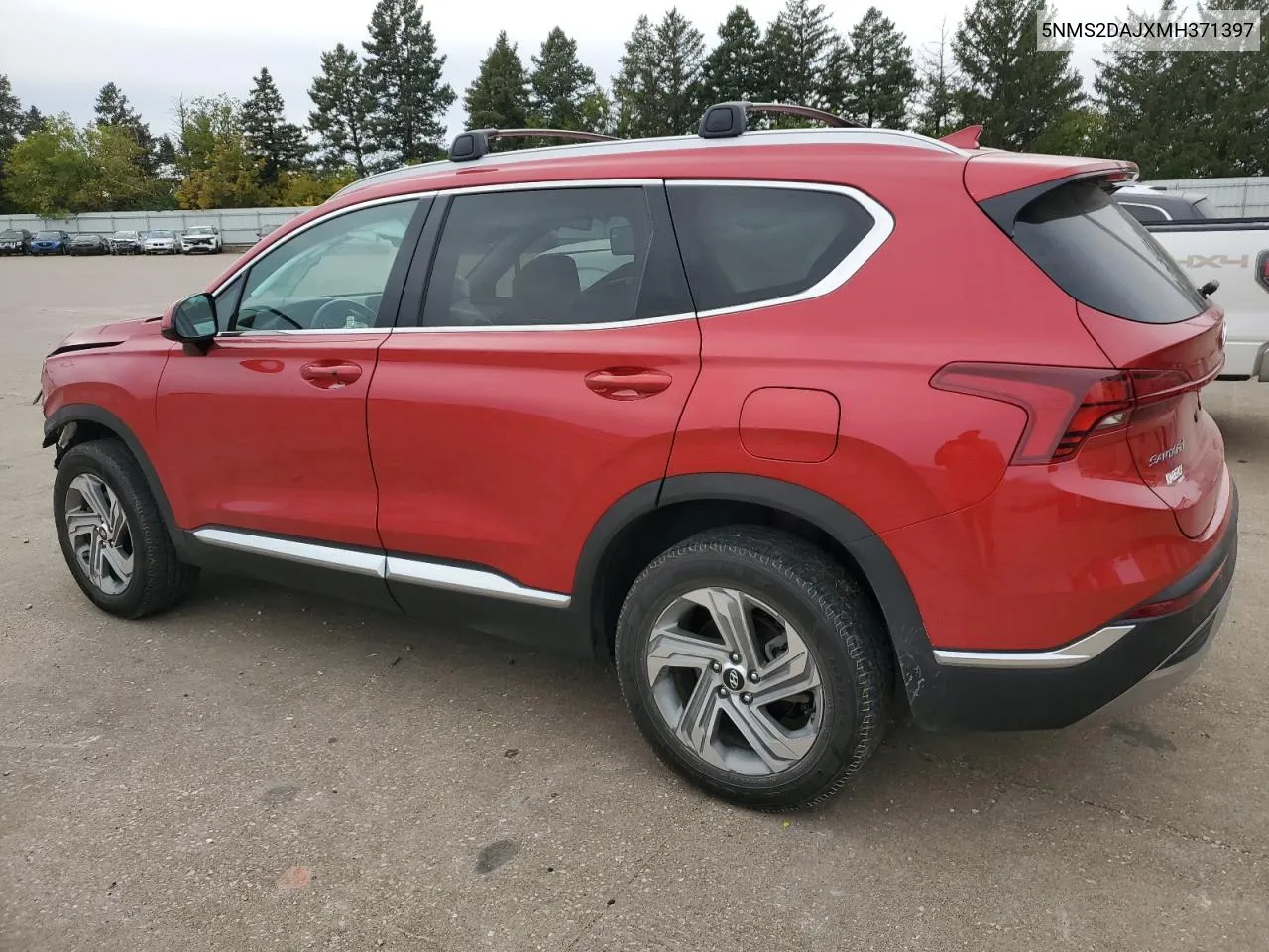 2021 Hyundai Santa Fe Sel VIN: 5NMS2DAJXMH371397 Lot: 76178814