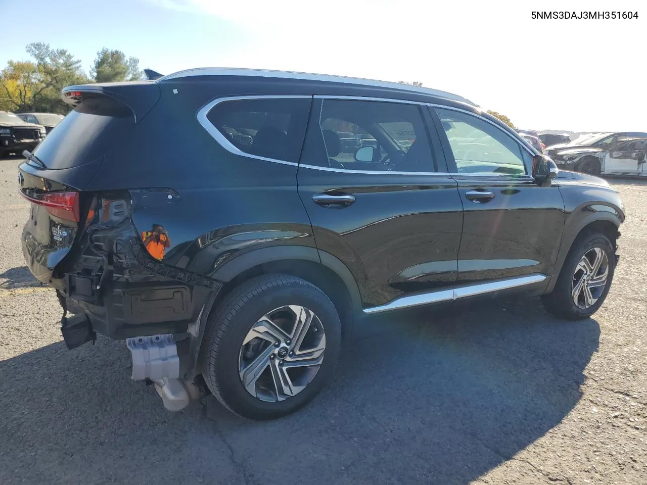 2021 Hyundai Santa Fe Sel VIN: 5NMS3DAJ3MH351604 Lot: 76327764