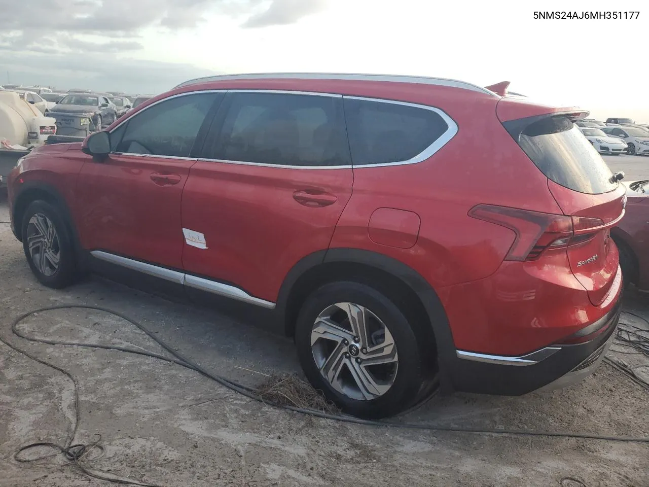 2021 Hyundai Santa Fe Sel VIN: 5NMS24AJ6MH351177 Lot: 76379104