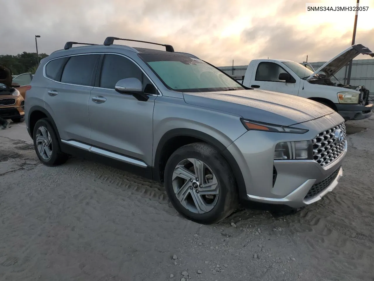 2021 Hyundai Santa Fe Sel VIN: 5NMS34AJ3MH323057 Lot: 76387644