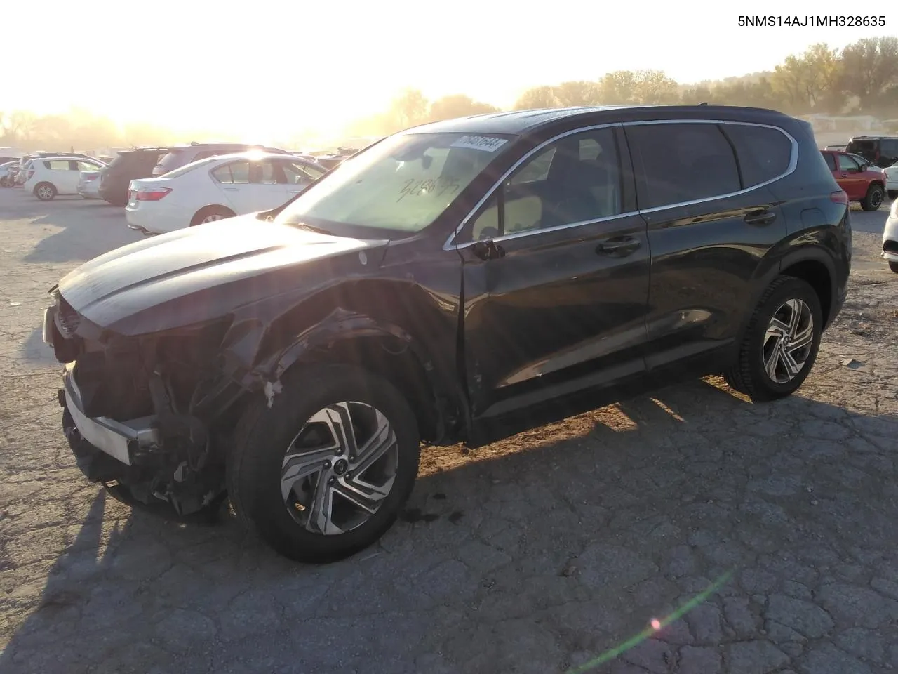 2021 Hyundai Santa Fe Se VIN: 5NMS14AJ1MH328635 Lot: 76461644