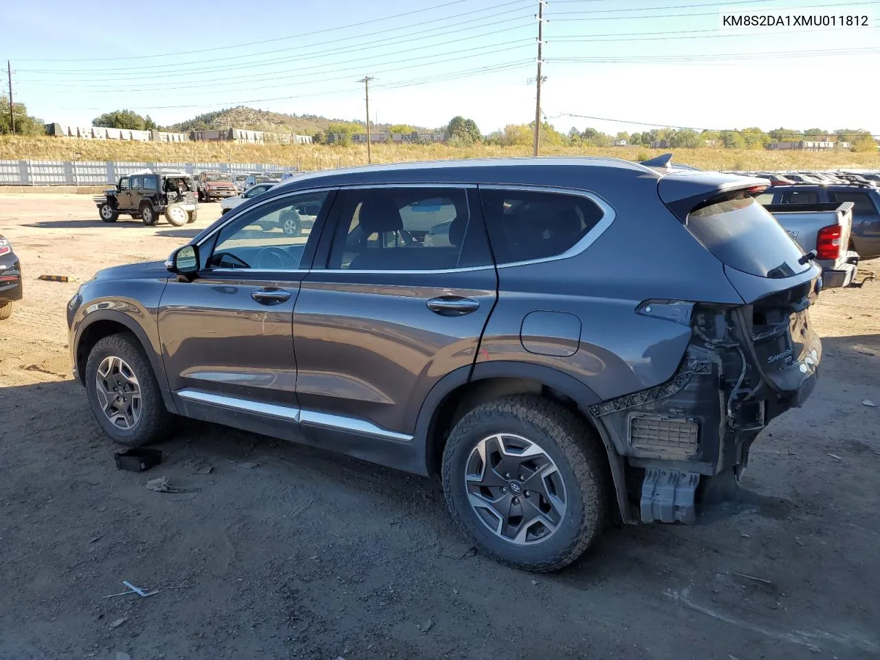 2021 Hyundai Santa Fe Blue VIN: KM8S2DA1XMU011812 Lot: 76833204