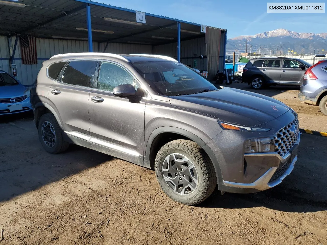 2021 Hyundai Santa Fe Blue VIN: KM8S2DA1XMU011812 Lot: 76833204