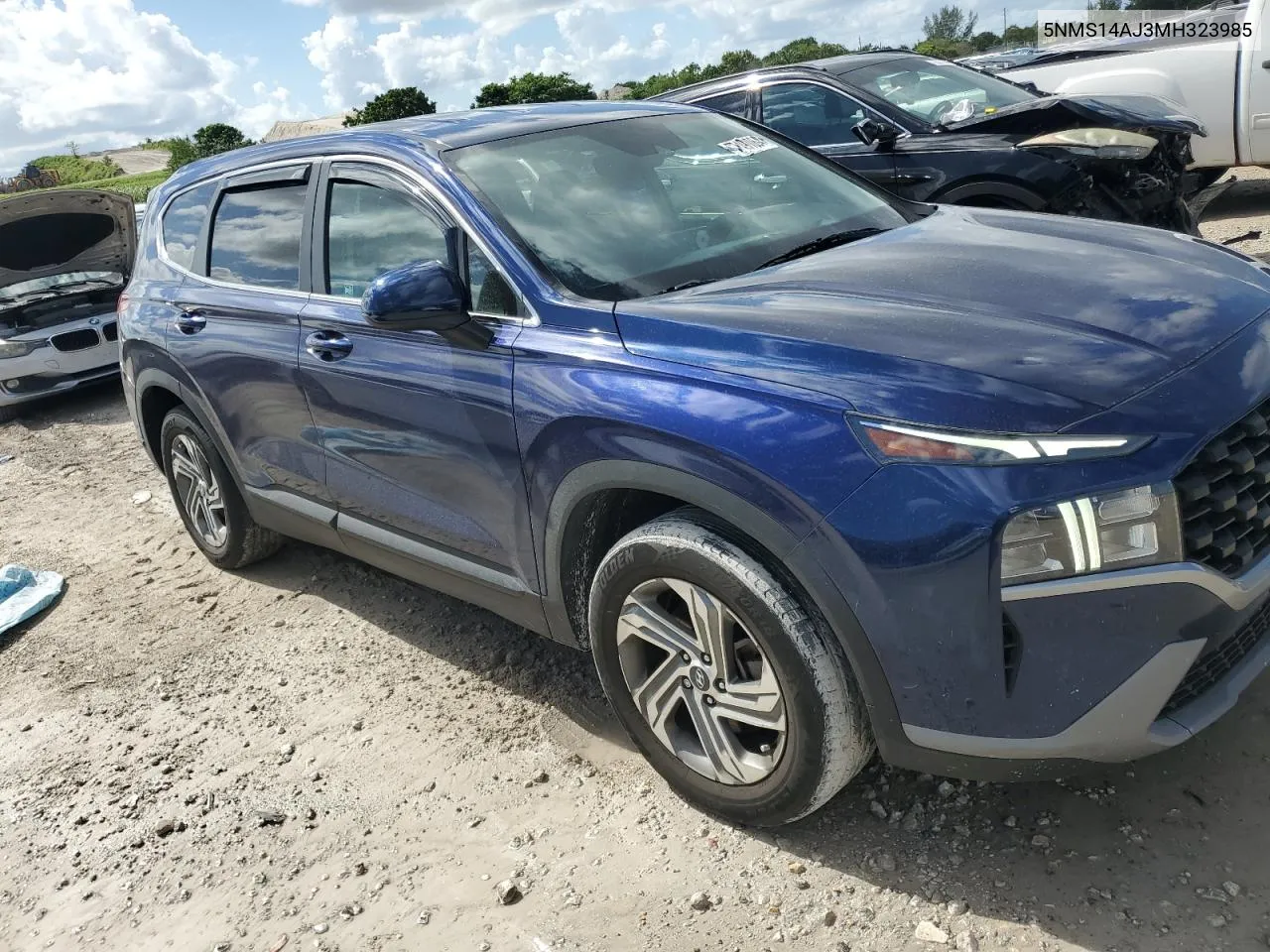 2021 Hyundai Santa Fe Se VIN: 5NMS14AJ3MH323985 Lot: 77498064