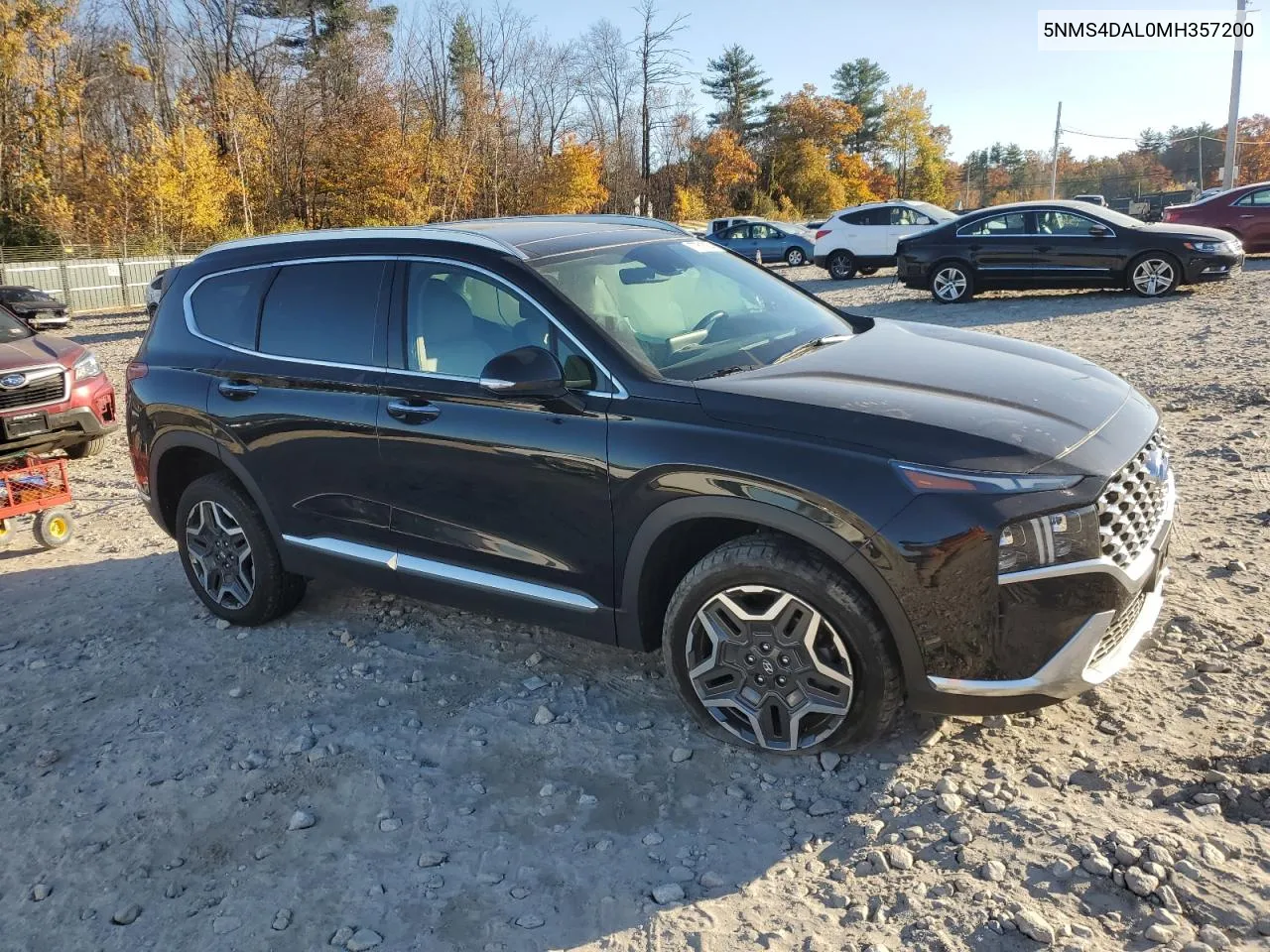 2021 Hyundai Santa Fe Limited VIN: 5NMS4DAL0MH357200 Lot: 77616994