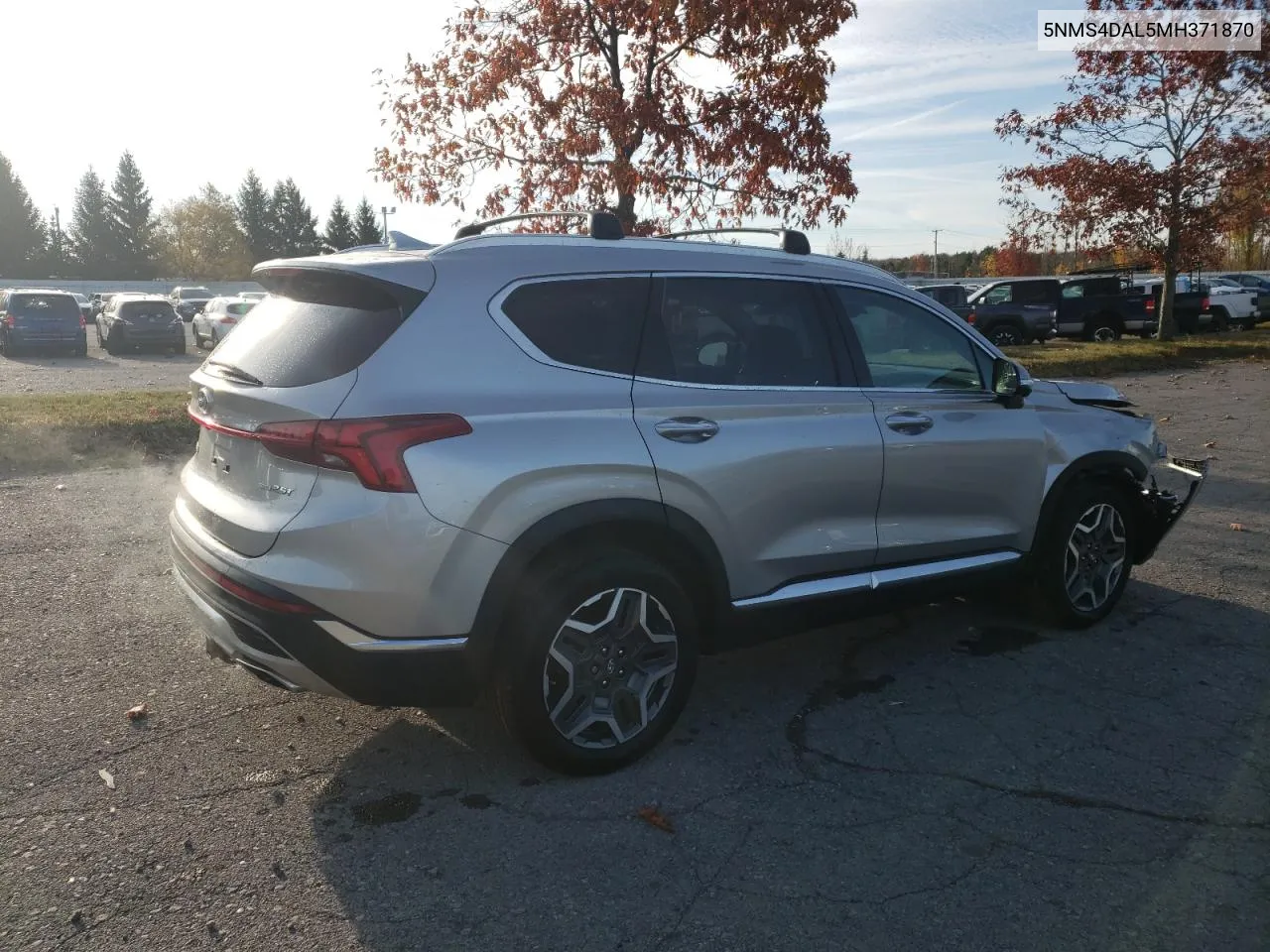 2021 Hyundai Santa Fe Limited VIN: 5NMS4DAL5MH371870 Lot: 77763774