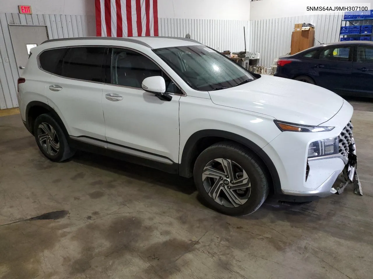 2021 Hyundai Santa Fe Sel VIN: 5NMS64AJ9MH307100 Lot: 78017524