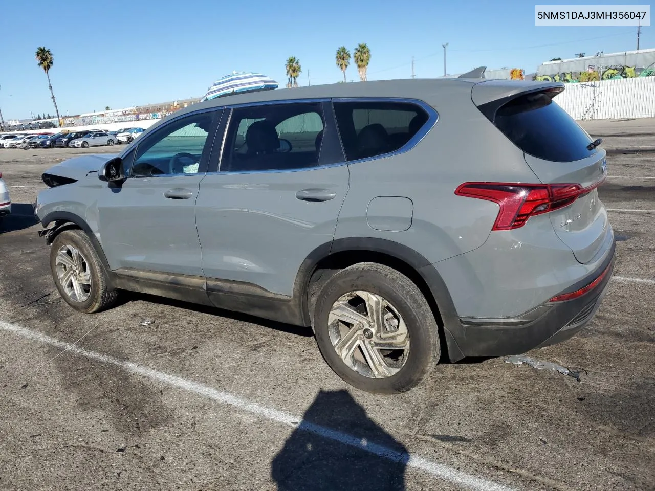 2021 Hyundai Santa Fe Se VIN: 5NMS1DAJ3MH356047 Lot: 78746334