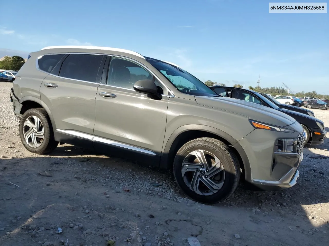 2021 Hyundai Santa Fe Sel VIN: 5NMS34AJ0MH325588 Lot: 79509364