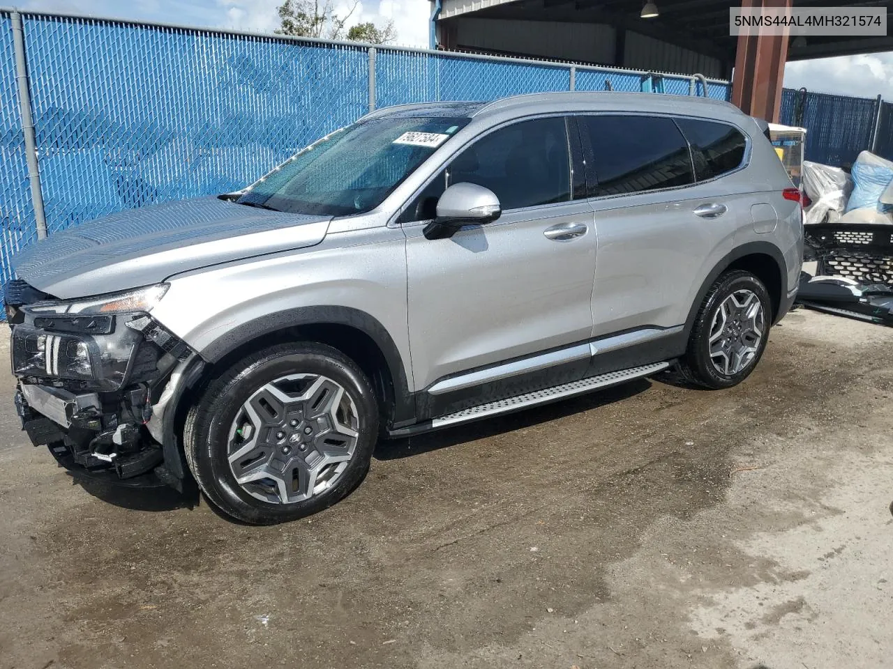 2021 Hyundai Santa Fe Limited VIN: 5NMS44AL4MH321574 Lot: 79627584