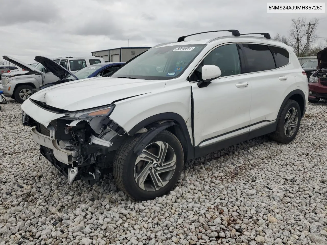 5NMS24AJ9MH357250 2021 Hyundai Santa Fe Sel