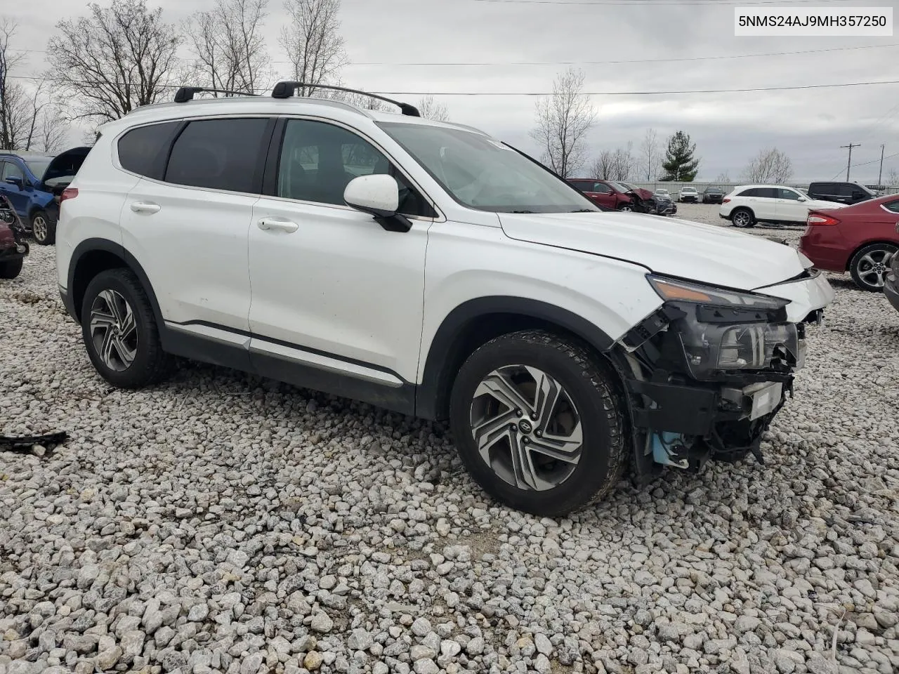 5NMS24AJ9MH357250 2021 Hyundai Santa Fe Sel