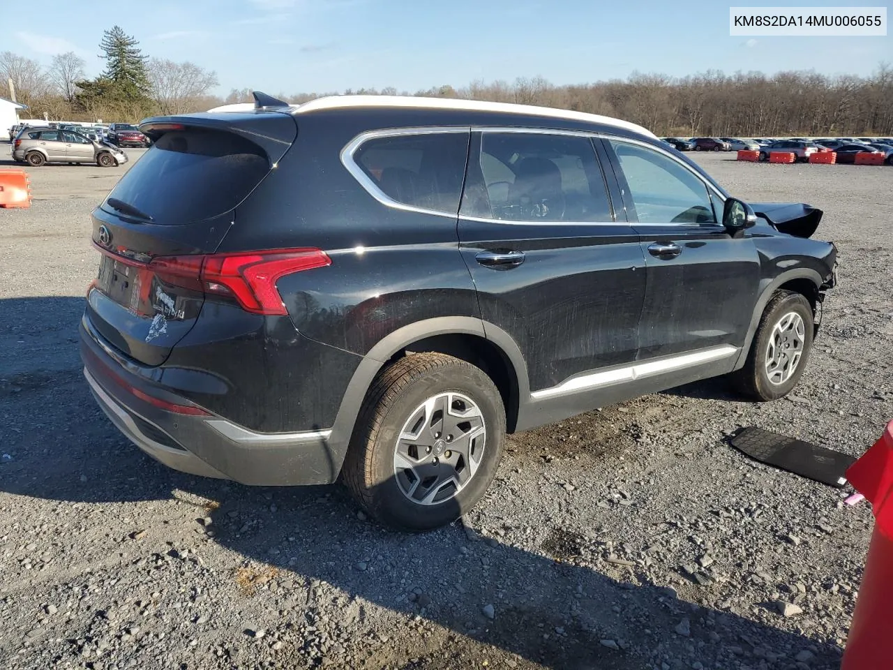 2021 Hyundai Santa Fe Blue VIN: KM8S2DA14MU006055 Lot: 81024404