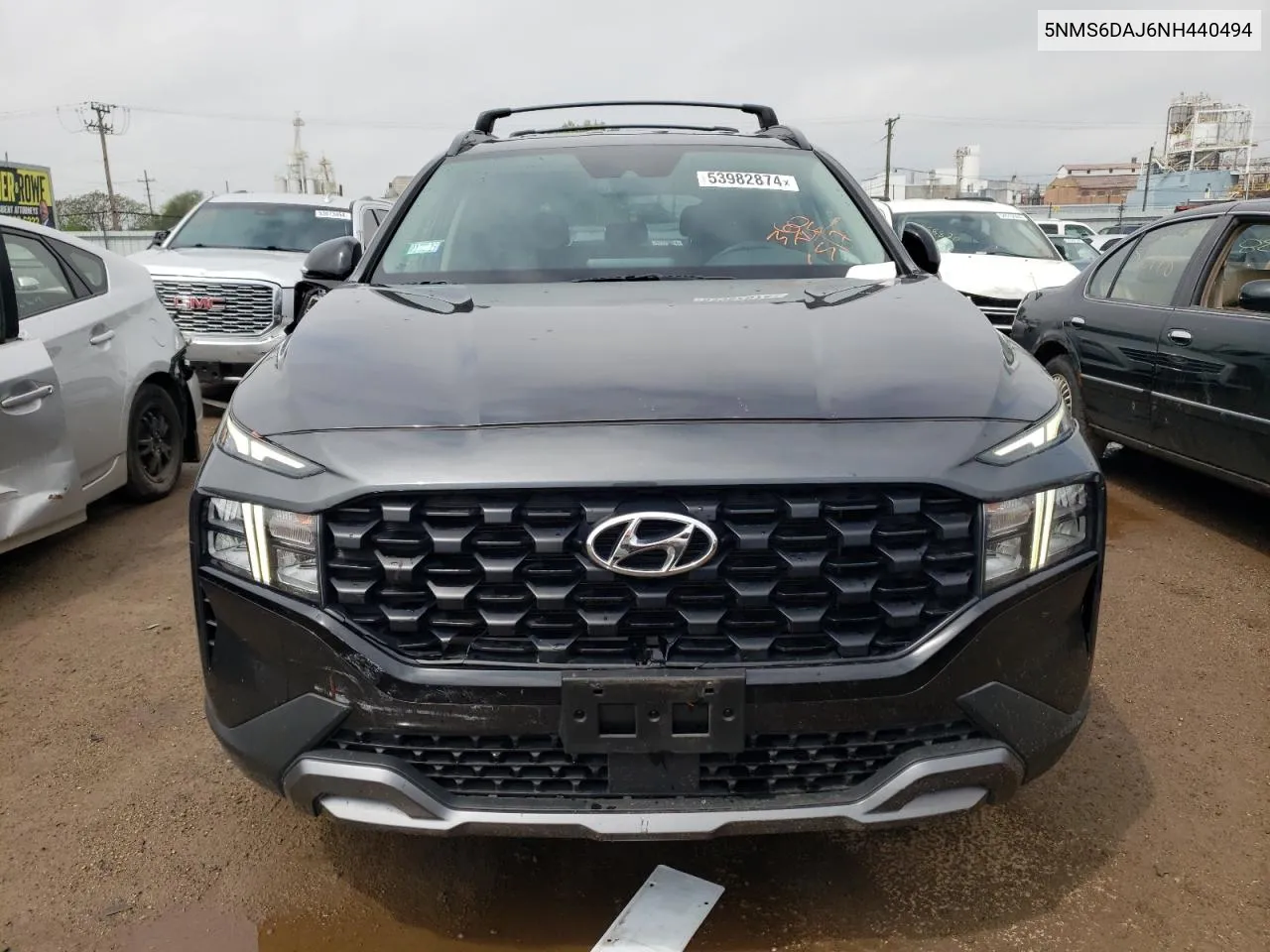 2022 Hyundai Santa Fe Sel VIN: 5NMS6DAJ6NH440494 Lot: 53982874